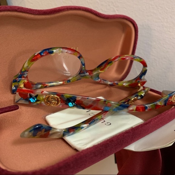 SOLD⛔️Authentic GUCCI 48 tortoise Acetate crystals - Picture 3 of 8